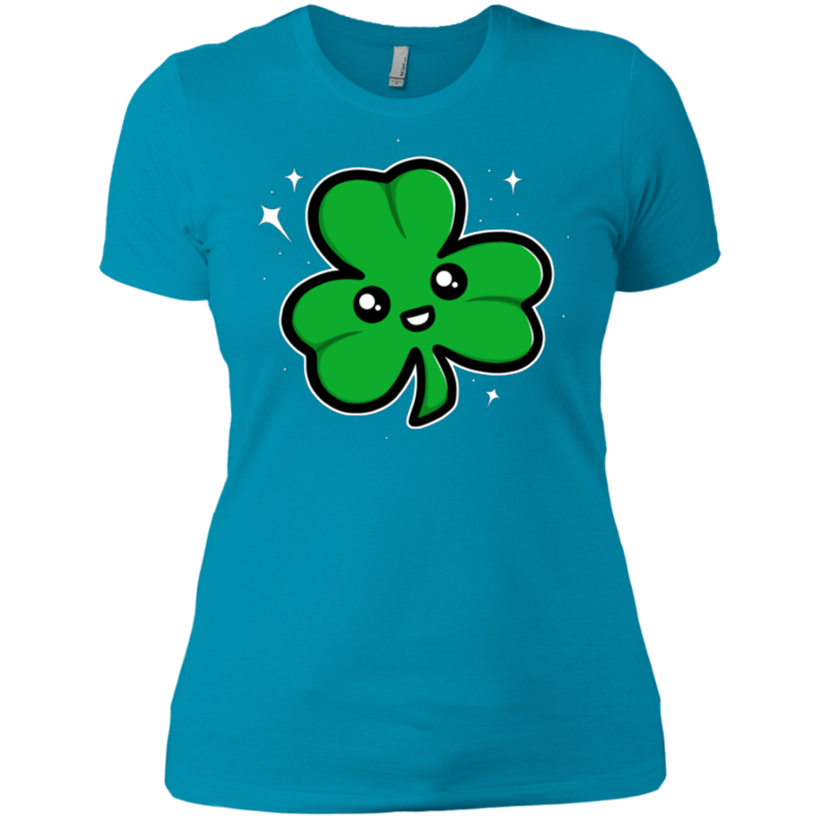 T-Shirts Turquoise / X-Small Super Cute Shamrock Women's Premium T-Shirt