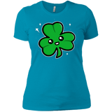 T-Shirts Turquoise / X-Small Super Cute Shamrock Women's Premium T-Shirt