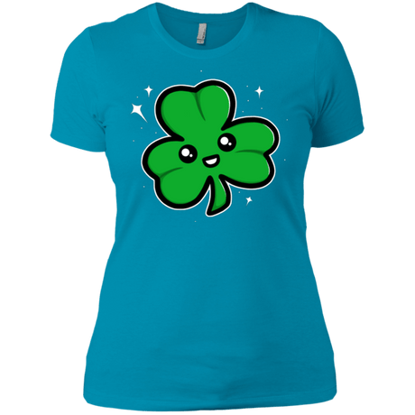 T-Shirts Turquoise / X-Small Super Cute Shamrock Women's Premium T-Shirt