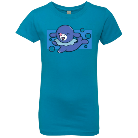 T-Shirts Turquoise / YXS Super Cute Starter Popplio Girls Premium T-Shirt