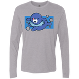 T-Shirts Heather Grey / Small Super Cute Starter Popplio Men's Premium Long Sleeve