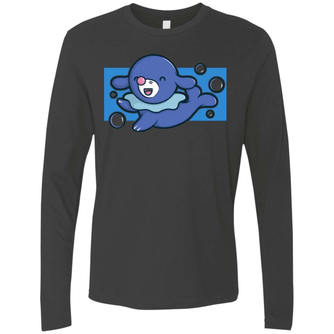 T-Shirts Heavy Metal / Small Super Cute Starter Popplio Men's Premium Long Sleeve