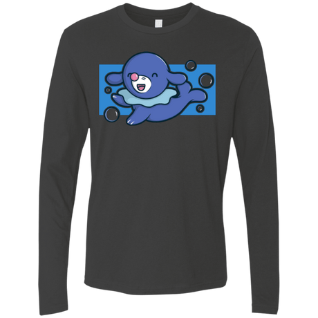 T-Shirts Heavy Metal / Small Super Cute Starter Popplio Men's Premium Long Sleeve