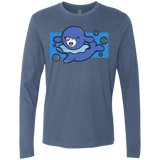 T-Shirts Indigo / Small Super Cute Starter Popplio Men's Premium Long Sleeve