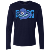 T-Shirts Midnight Navy / Small Super Cute Starter Popplio Men's Premium Long Sleeve