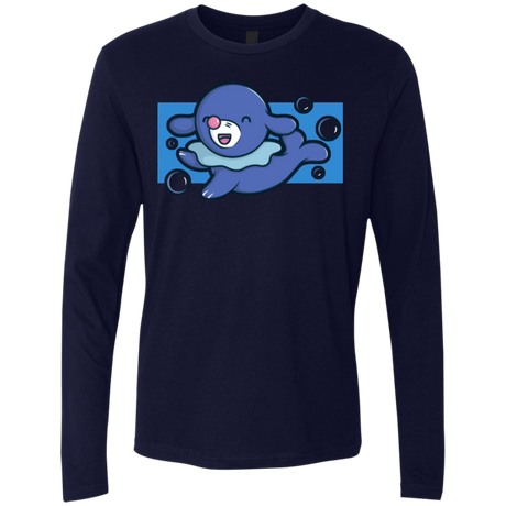 T-Shirts Midnight Navy / Small Super Cute Starter Popplio Men's Premium Long Sleeve