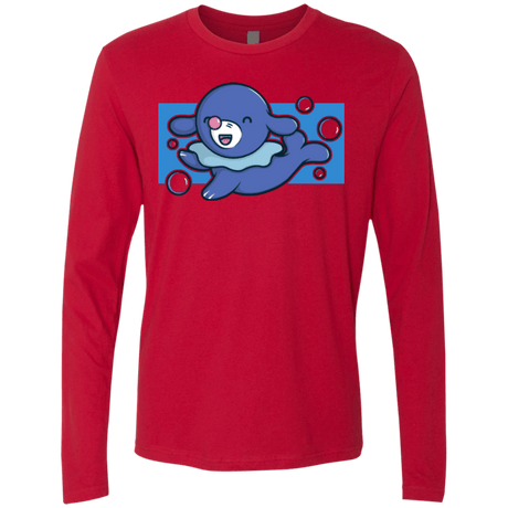 T-Shirts Red / Small Super Cute Starter Popplio Men's Premium Long Sleeve