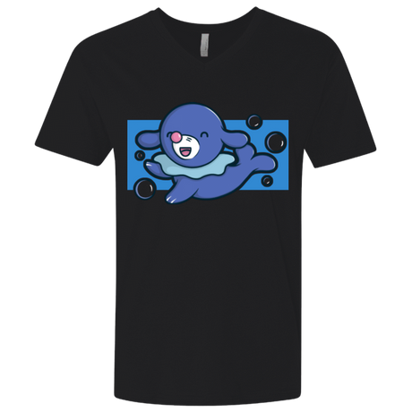 T-Shirts Black / X-Small Super Cute Starter Popplio Men's Premium V-Neck