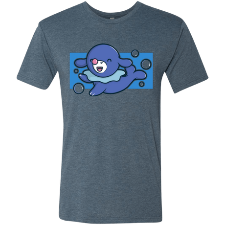 T-Shirts Indigo / Small Super Cute Starter Popplio Men's Triblend T-Shirt