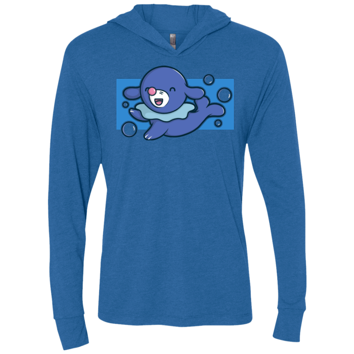 T-Shirts Vintage Royal / X-Small Super Cute Starter Popplio Triblend Long Sleeve Hoodie Tee