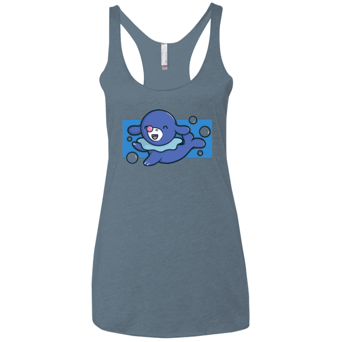 T-Shirts Indigo / X-Small Super Cute Starter Popplio Women's Triblend Racerback Tank