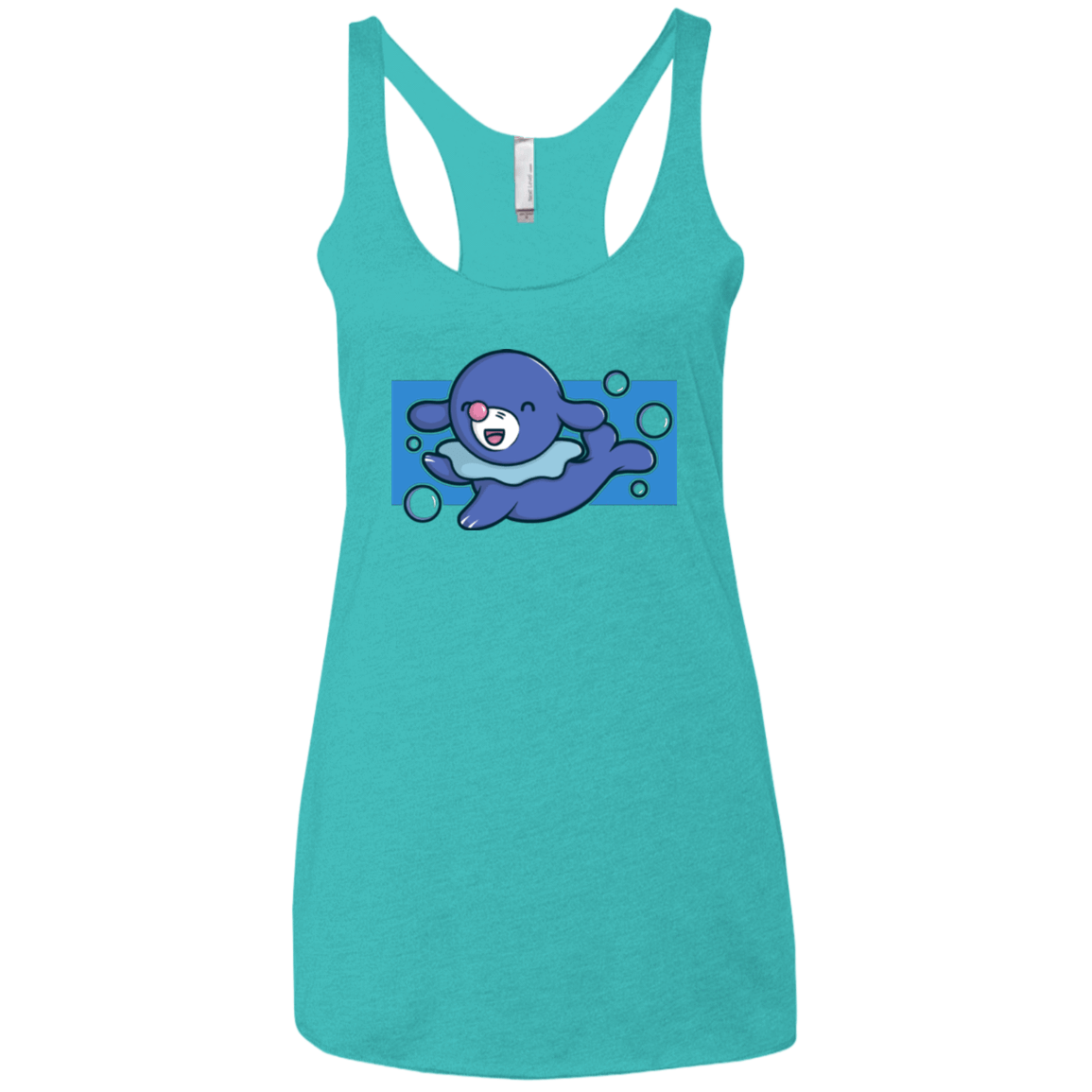 T-Shirts Tahiti Blue / X-Small Super Cute Starter Popplio Women's Triblend Racerback Tank