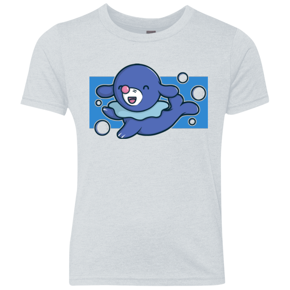 T-Shirts Heather White / YXS Super Cute Starter Popplio Youth Triblend T-Shirt