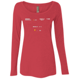 T-Shirts Vintage Red / Small Super Dead Bros Women's Triblend Long Sleeve Shirt