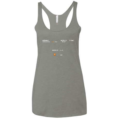 T-Shirts Venetian Grey / X-Small Super Dead Bros Women's Triblend Racerback Tank