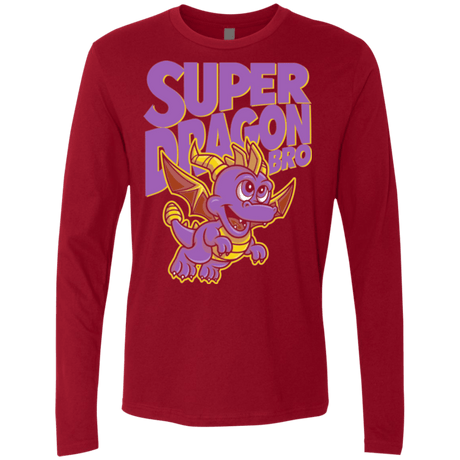 T-Shirts Cardinal / Small Super Dragon Bros Men's Premium Long Sleeve