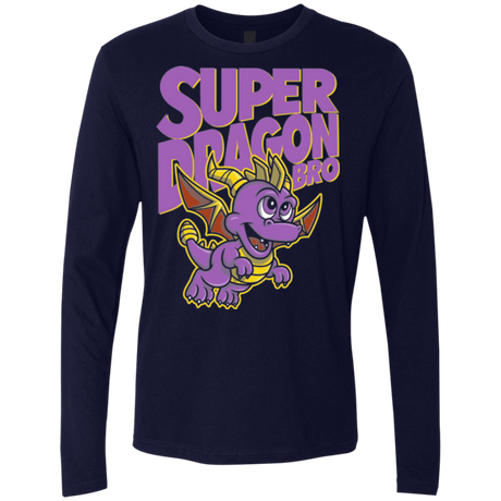 T-Shirts Midnight Navy / Small Super Dragon Bros Men's Premium Long Sleeve