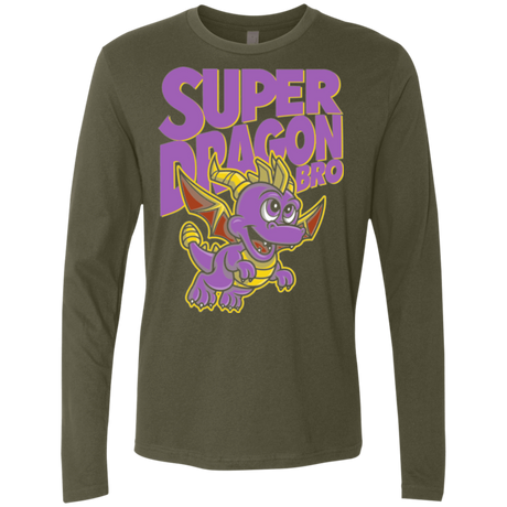 T-Shirts Military Green / Small Super Dragon Bros Men's Premium Long Sleeve