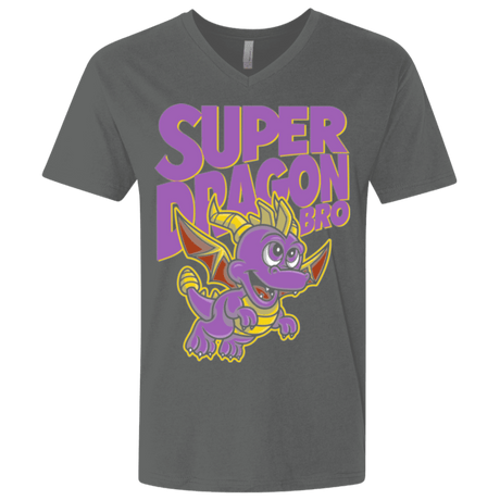 T-Shirts Heavy Metal / X-Small Super Dragon Bros Men's Premium V-Neck