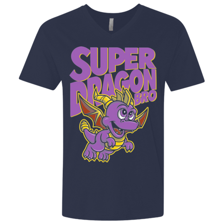 T-Shirts Midnight Navy / X-Small Super Dragon Bros Men's Premium V-Neck