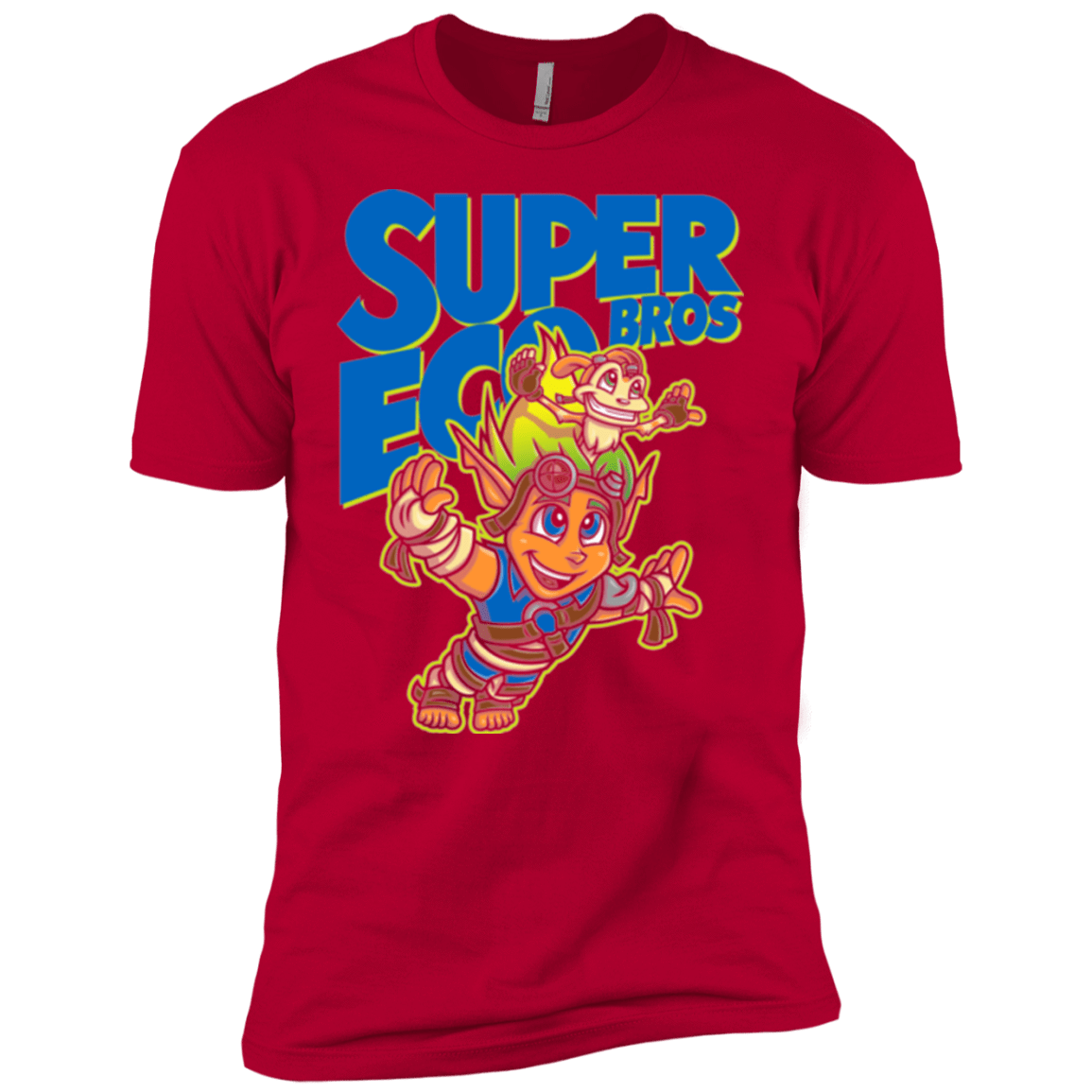 T-Shirts Red / YXS Super Eco Bros Boys Premium T-Shirt