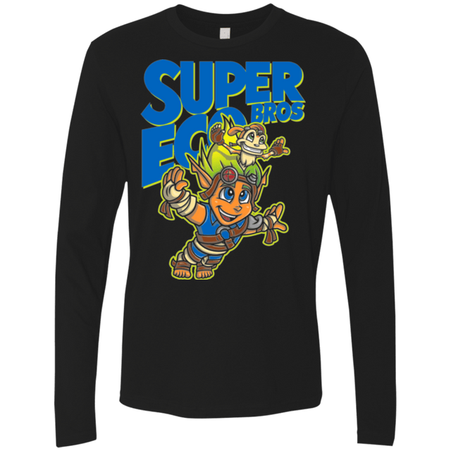 T-Shirts Black / Small Super Eco Bros Men's Premium Long Sleeve