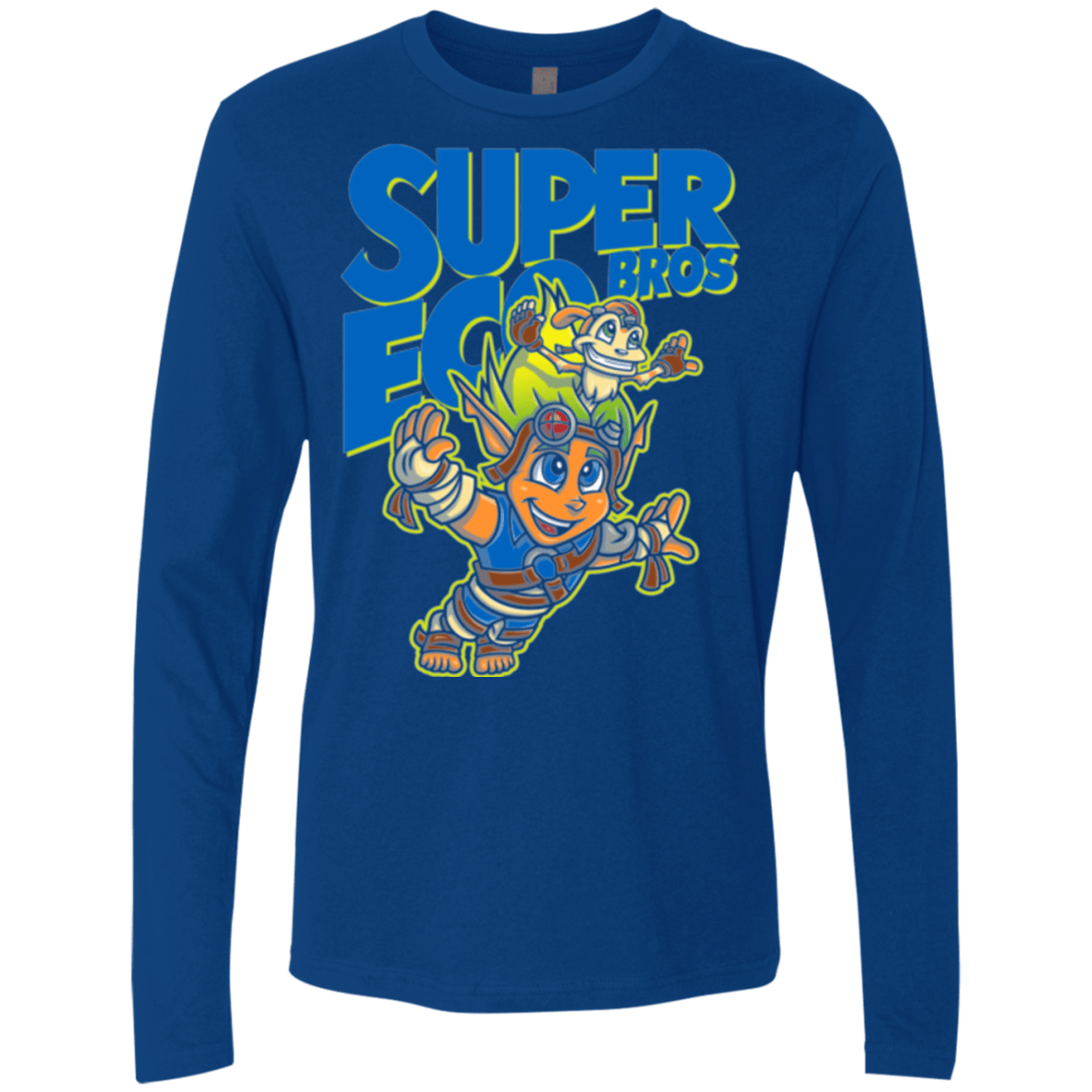 T-Shirts Royal / Small Super Eco Bros Men's Premium Long Sleeve