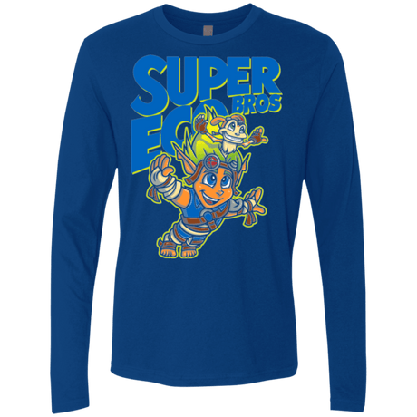 T-Shirts Royal / Small Super Eco Bros Men's Premium Long Sleeve