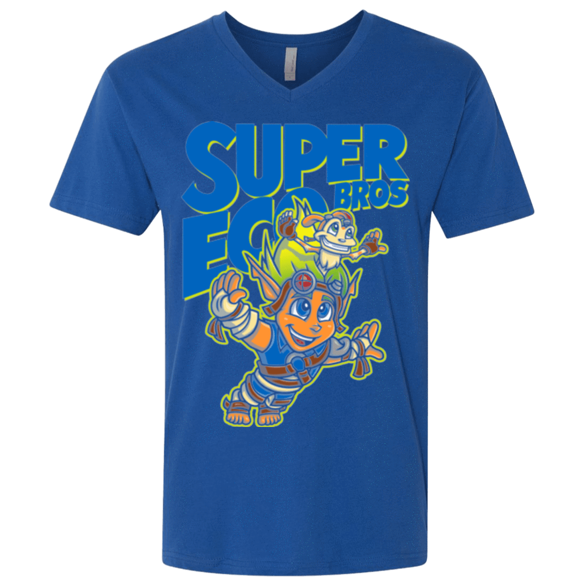 T-Shirts Royal / X-Small Super Eco Bros Men's Premium V-Neck