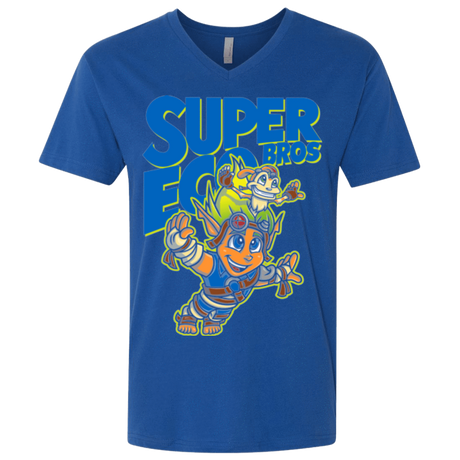 T-Shirts Royal / X-Small Super Eco Bros Men's Premium V-Neck