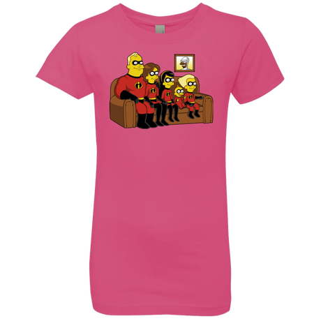 T-Shirts Hot Pink / YXS Super Family Girls Premium T-Shirt