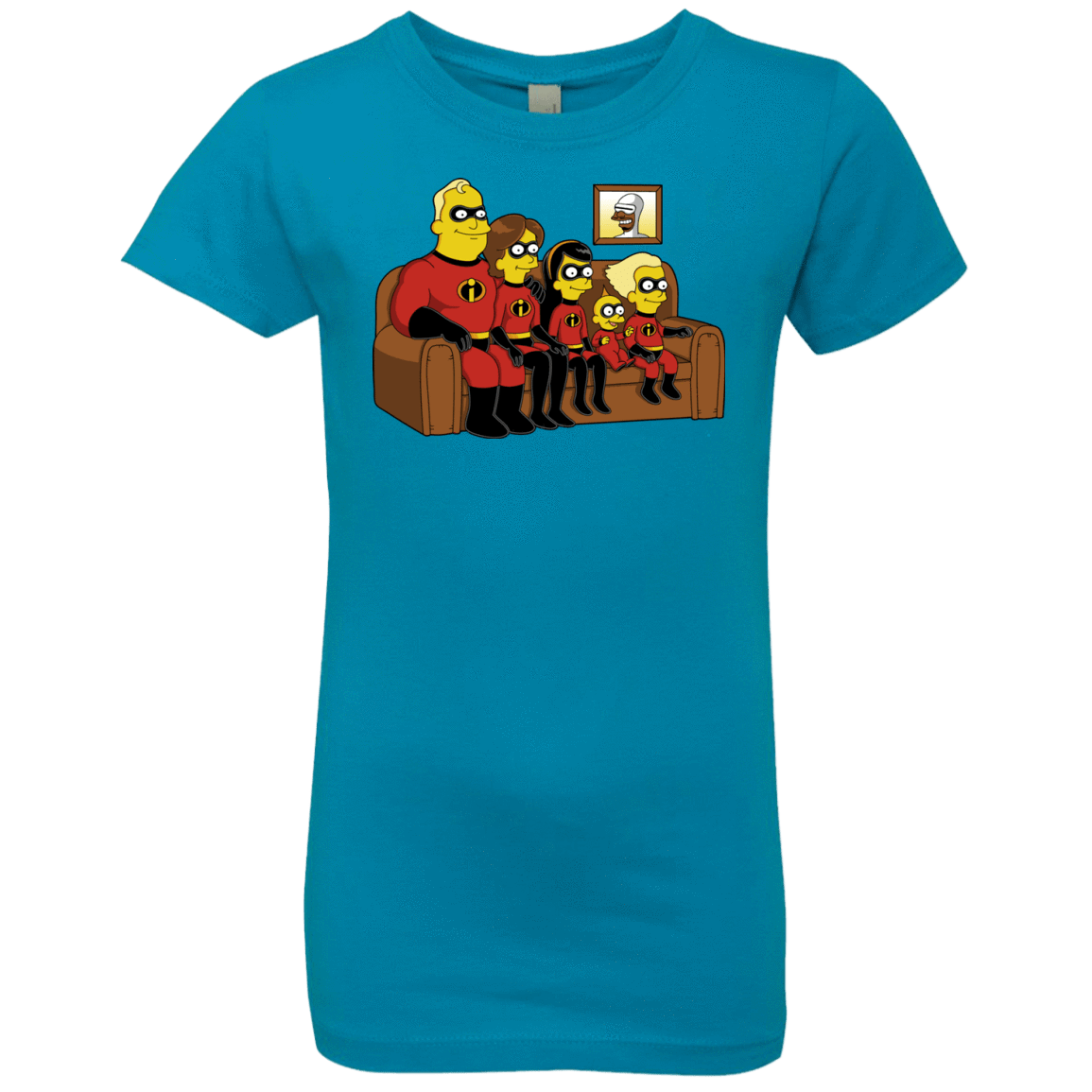 T-Shirts Turquoise / YXS Super Family Girls Premium T-Shirt