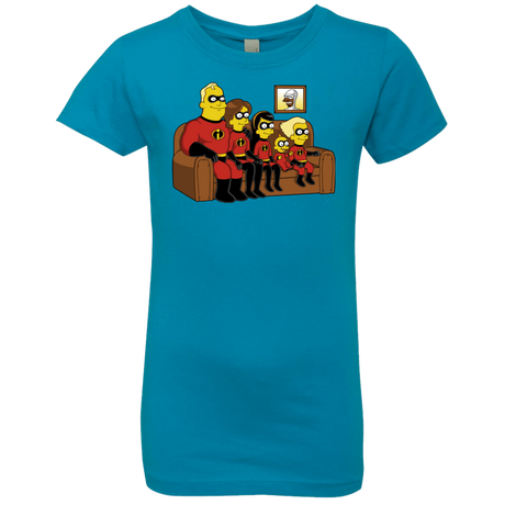 T-Shirts Turquoise / YXS Super Family Girls Premium T-Shirt