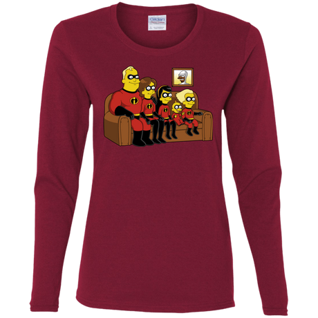 T-Shirts Cardinal / S Super Family Women's Long Sleeve T-Shirt