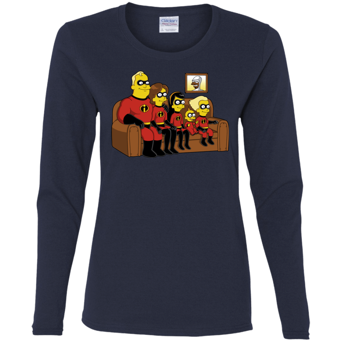 T-Shirts Navy / S Super Family Women's Long Sleeve T-Shirt