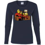 T-Shirts Navy / S Super Family Women's Long Sleeve T-Shirt