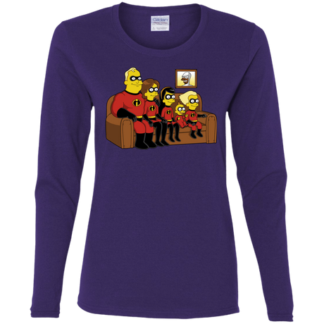 T-Shirts Purple / S Super Family Women's Long Sleeve T-Shirt