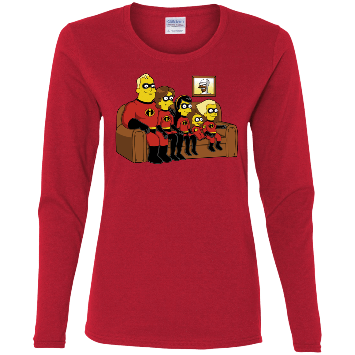 T-Shirts Red / S Super Family Women's Long Sleeve T-Shirt