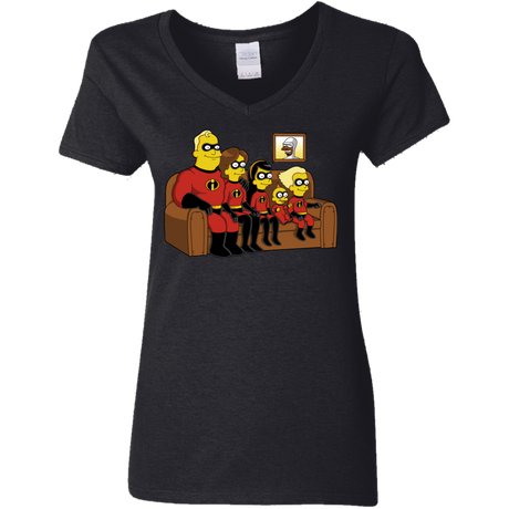 T-Shirts Black / S Super Family Women's V-Neck T-Shirt