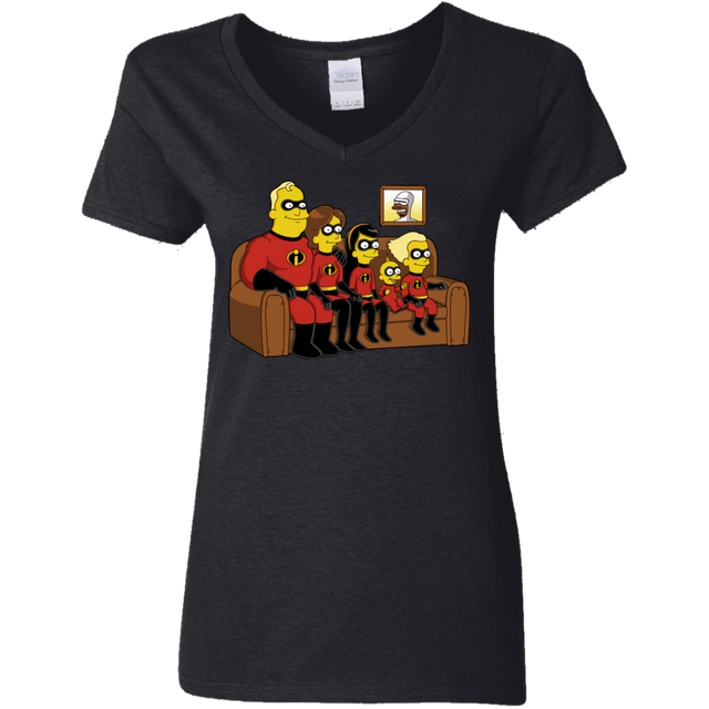 T-Shirts Black / S Super Family Women's V-Neck T-Shirt