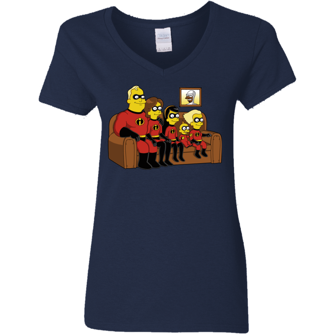 T-Shirts Navy / S Super Family Women's V-Neck T-Shirt