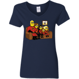 T-Shirts Navy / S Super Family Women's V-Neck T-Shirt