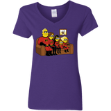 T-Shirts Purple / S Super Family Women's V-Neck T-Shirt