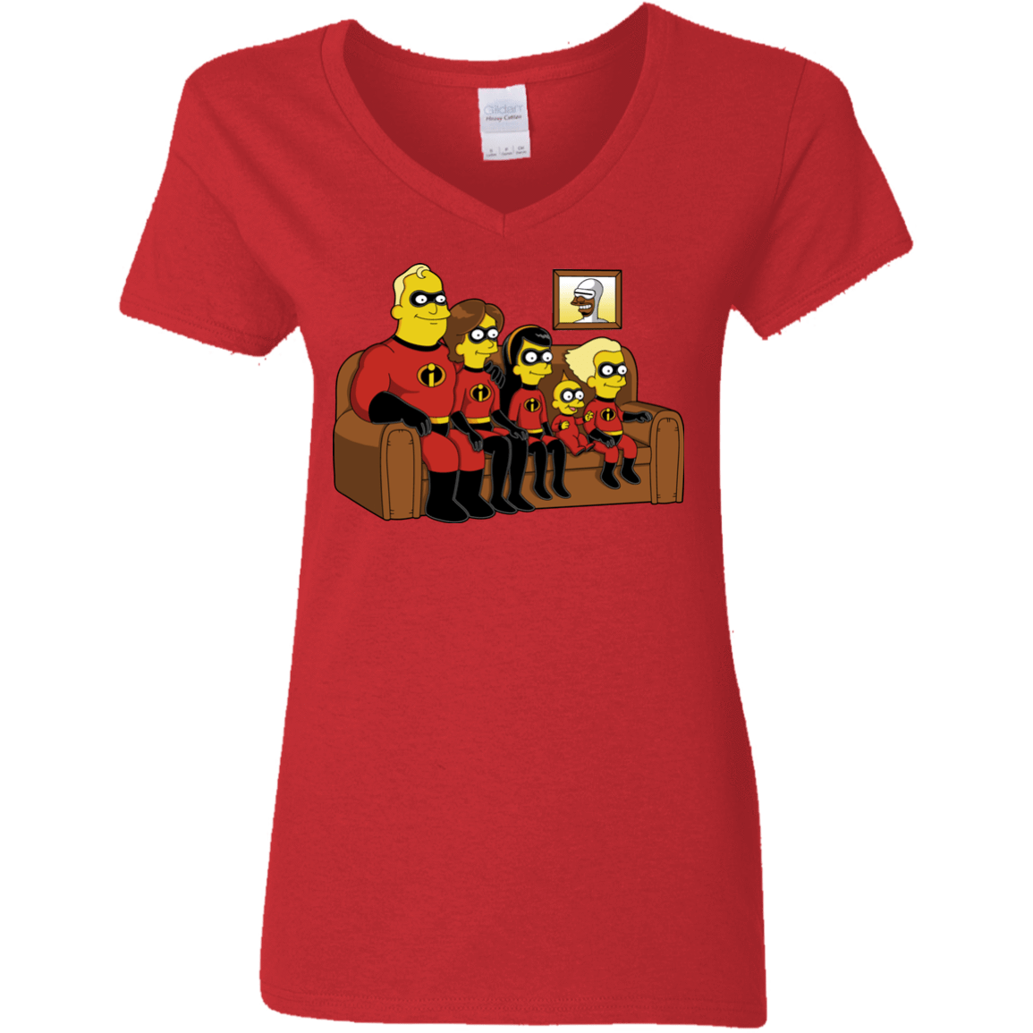 T-Shirts Red / S Super Family Women's V-Neck T-Shirt