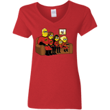 T-Shirts Red / S Super Family Women's V-Neck T-Shirt