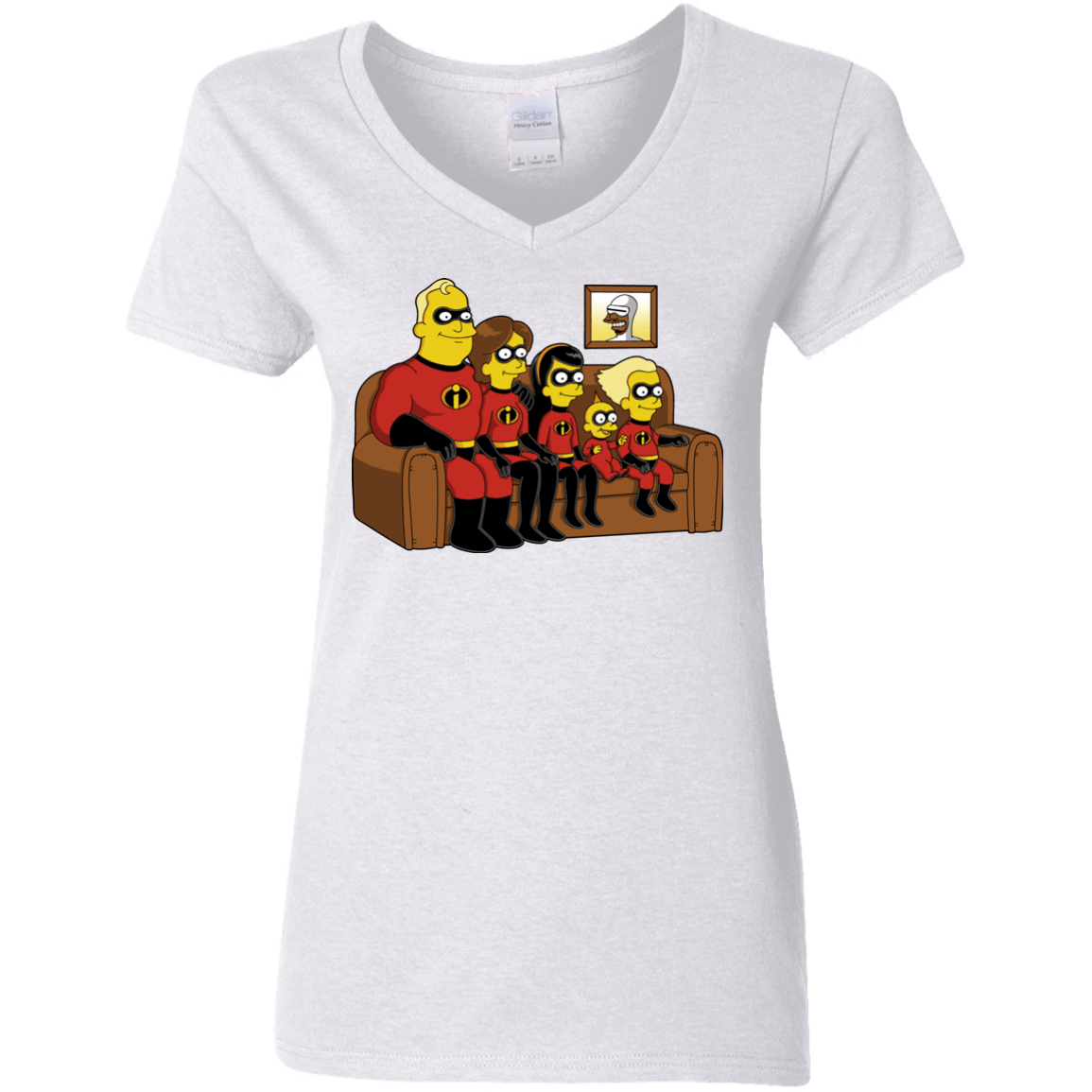 T-Shirts White / S Super Family Women's V-Neck T-Shirt