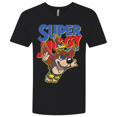 T-Shirts Black / X-Small Super Jiggy Bros Men's Premium V-Neck