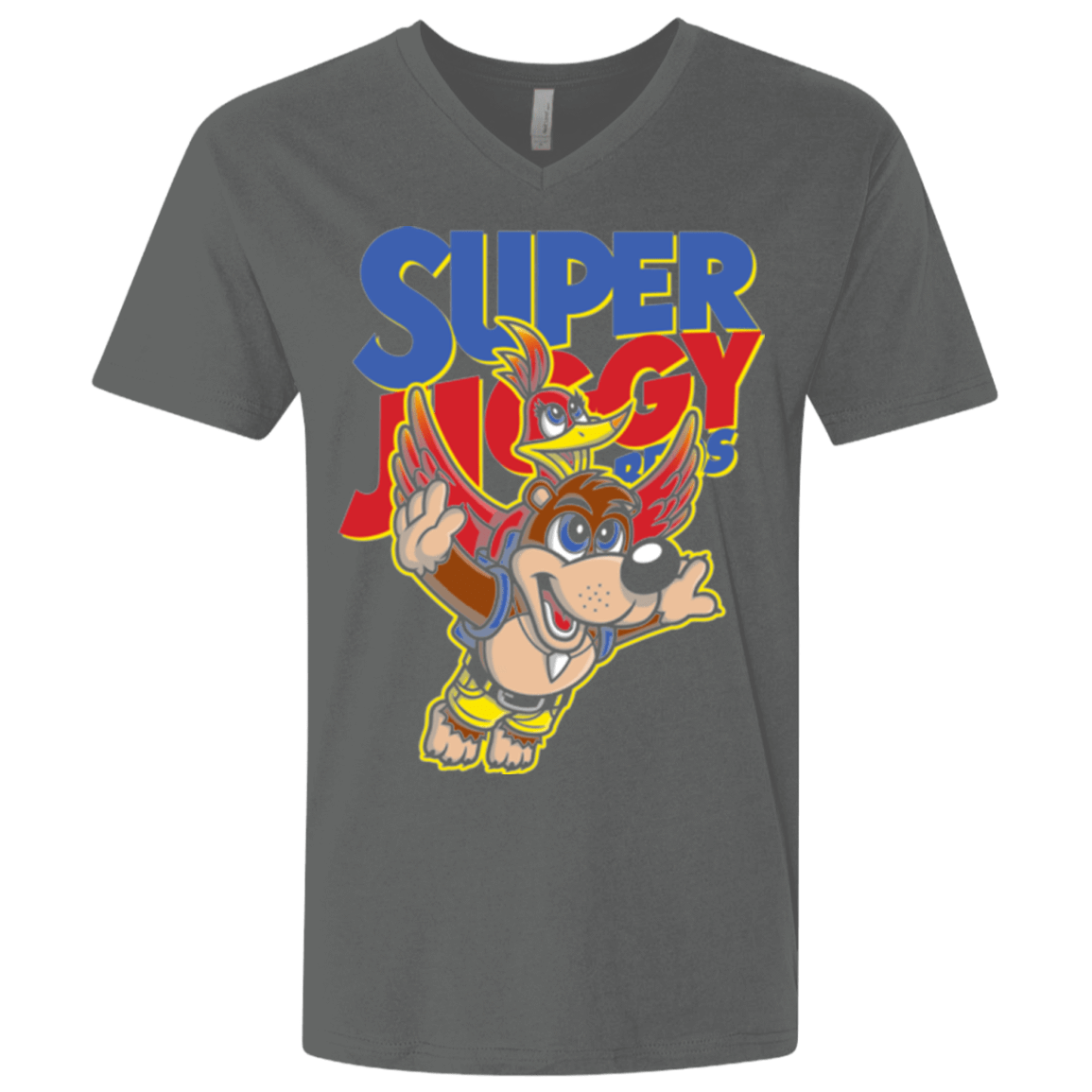 T-Shirts Heavy Metal / X-Small Super Jiggy Bros Men's Premium V-Neck
