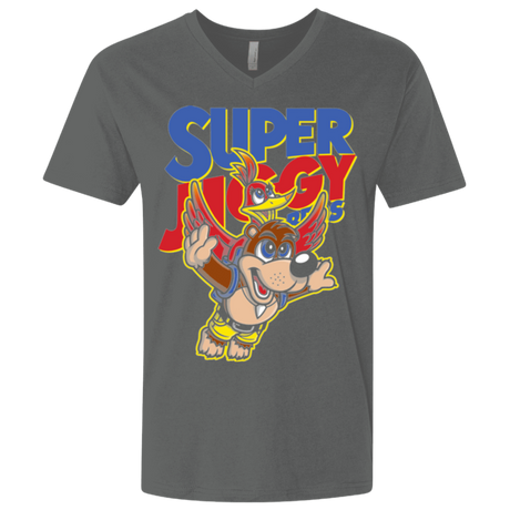 T-Shirts Heavy Metal / X-Small Super Jiggy Bros Men's Premium V-Neck