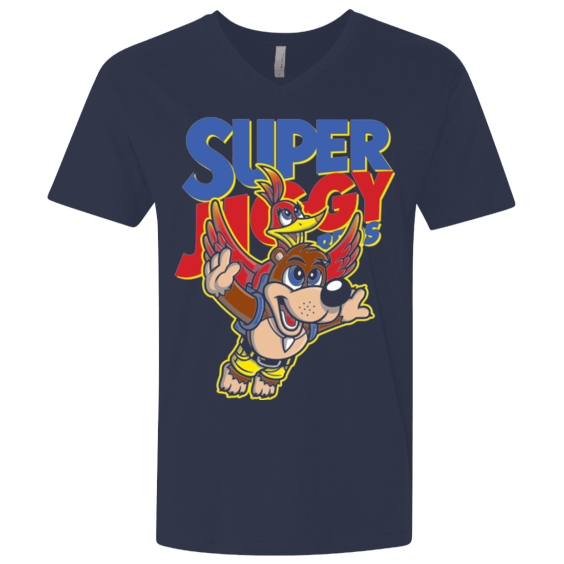 T-Shirts Midnight Navy / X-Small Super Jiggy Bros Men's Premium V-Neck